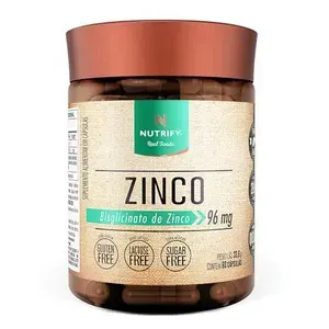 [REC | +POR- | R$ 20,80] Vitamina de Zinco Nutrify 60 cápsulas
