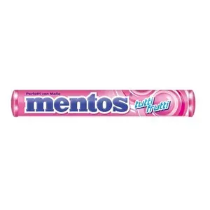 (REC) (R$1,71 / + Por -) Mentos Tutti-Frutti Bala Mastigável - 37,5g | 14 Unidades