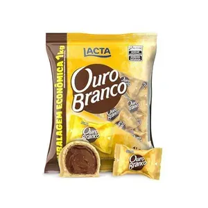 (REC) Wafer Lacta Ouro Branco Chocolate Branco 1kg