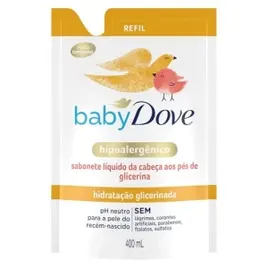 Refil Sabonete Líquido Dove Baby Hidratação Glicerinada 400ml