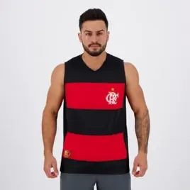 Regata Flamengo Hoop Masculina Braziline PretoVermelho