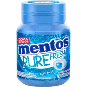 [Regional] Chiclete Mentos Fresh Mint 56g - 28 unidades