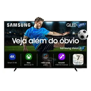 Samsung Smart TV 50" QLED Ultra Vision AI 4K Q7F 2025 Controle por Gestos Art Store Alexa Preto