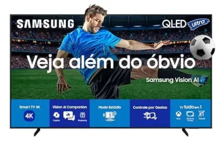 Samsung Vision AI TV 55" QLED Ultra 4K Q7F 2025, Pontos Quânticos, AI, Alexa