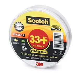 SCOTCH 3M Fita Isolante 33+ 19 mm x 20 m Preta