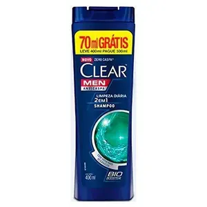 Shampoo Clear Men Anticaspa 2 em 1 400ml