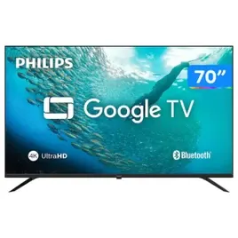 Smart TV 70" Philips 4K UHD DLED 70PUG701978 Google TV Quad Core Google Assistente 3 HDMI