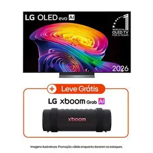 Smart TV LG C6 OLED evo 4K 55'' + Caixa de Som LG XBOOM Grab