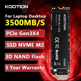 SSD NVME Kootion 512GB X15 512GB LITE GEN3 Pcie 3.0 M2 2280