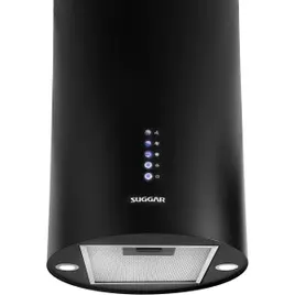 SUGGAR COIFA ILHA REDONDA QUARTZO 35 CM PRETA 220V TP3522PT