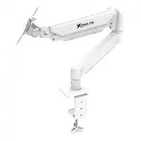 Suporte De Mesa Xtrike Me HT-20, Articulado, Para Monitores De 13 A 32 Pol, Branco