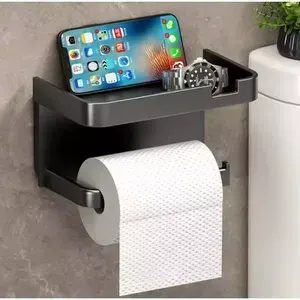 Suporte Porta Papel Higiênico Parede Adesivo Celular