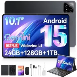 Tablet xixaomiro S11 10,1 Polegadas Android 15 12+12GB RAM 128GB ROM Tela IPS Full HD 1920x1200 Bateria 8000mAh Wi