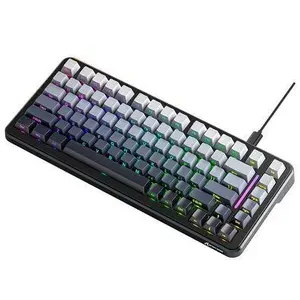 Teclado Mecânico Gamer Shark M86, RGB, Compacto