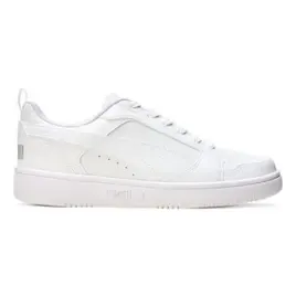 Tênis Casual Masculino Rebound V6 Low Puma Puma White-cool Light Gray Geométrico 42 Br