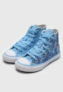 Tenis Infantil Converse Chuck Taylor All Star Hi Disney Stitch Azul