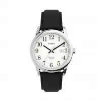 Timex Relógio Easy Reader Com Pulseira De Couro De 38 Mm