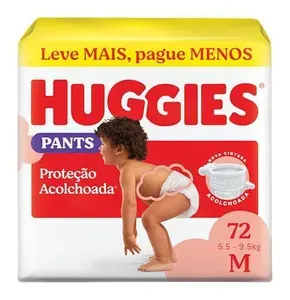 [Tira R$ 0,93] Fralda Pants Huggies, Tamanho M, 72 unidades