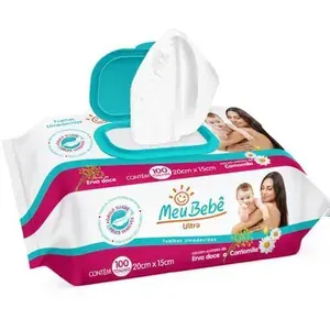 Toalhas Umedecidas Meu Bebê Ultra, 100 Folhas