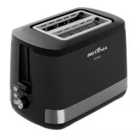 Torradeira Britânia 7 Níveis De Tostagem Função Descongelar Reaquecer Bandeja De Migalhas 800W Inox BTR06A 220V