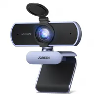 UGREEN Webcam Full HD 1080P Com Microfone, Campo De Visão De 85°
