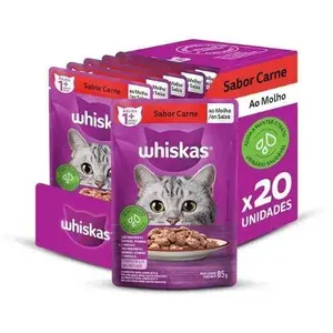 Whiskas Sachê 85g – 16 Unid +4 Grátis Leve 20