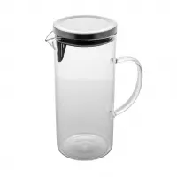 WOLFF - Jarra De Vidro Borossilicato Com Tampa 1,5L